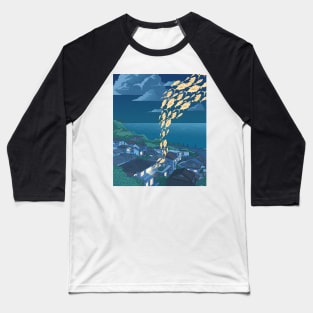 Fish into the sky Baseball T-Shirt